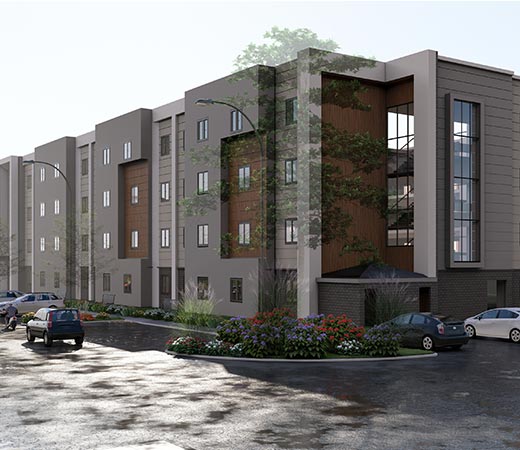 Multi-family apartment banner